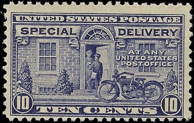 c1922 - #E12 Special Delivery 10c - MNH, Undisturbed OG (Perf 11x11)