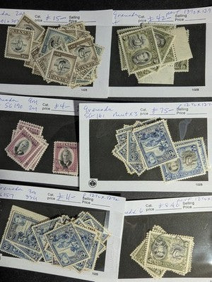 Quantity of Various British Colonial Stamps - M&U - Many Older - See 47 Photos