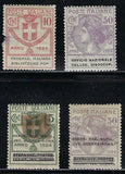 1924 Italy Semistatali (Disoccup & Guerra Rome) Stamps as Shown - MH - 2 Damaged