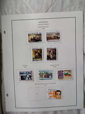 1982-89 Nicaragua on Pages - Used - Well Filled - See ~71 Photos