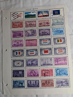 Nice Mix of USA 1930's to More Modern Stamps - Used - See ~31 Photos in Desc