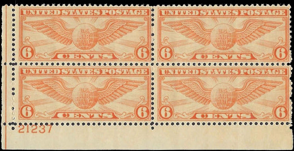 c1934 Scott C19 Airmail Plate Block - MNH, OG - FN1921