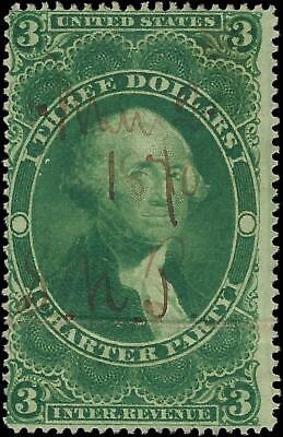 VEGAS - 1862-71 Revenue - Scott R85c - Crease Across Toward Bottom