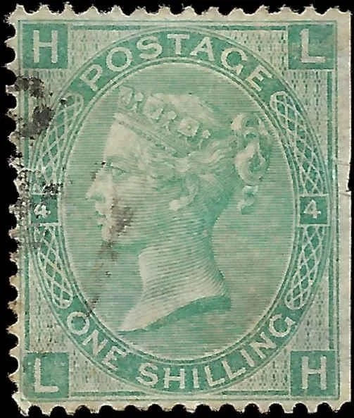 c1865 - Great Britain Scott # 48, Plate 4 - Micro Tear Left Edge - Cat= $325!