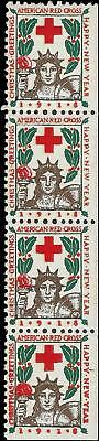 VEGAS - 1909 USA Christmas Seal Partial Booklet Pane - Scott WX21 - MNH, OG