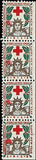 VEGAS - 1909 USA Christmas Seal Partial Booklet Pane - Scott WX21 - MNH, OG