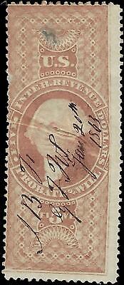 VEGAS - 1862-71 Revenue - Scott R92c - Damage - See Condition