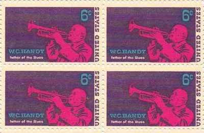 1969 W C Handy Block of 4 6c Postage Stamps -Scott 1372 - MNH,OG cx357