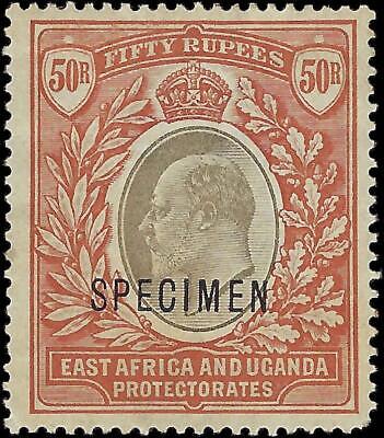 VEGAS - 1903 East Africa 50r - Scott 16 Specimen - MH With Gum. - Verified WM1