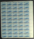 1948 USA Swedish 3c Sheet -Scott 958 -MNH, Undisturbed OG - Corner Flaw