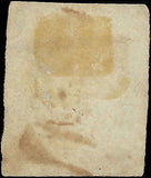 c1851 3c Washington Stamp - Sc# 10a(?) - Used - Type II