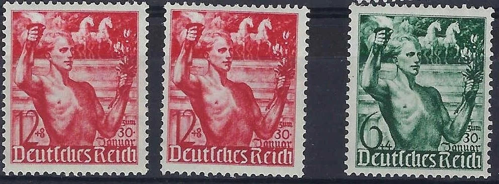 1938 Germany - Sc# B116-B117 - MNH, OG - Fresh! - 2 Color Varieties