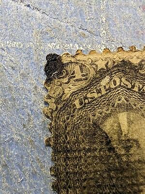 VEGAS - 1868 Washington 24c - Scott 99 Used - With Torn and Repaired Corner -Rare!