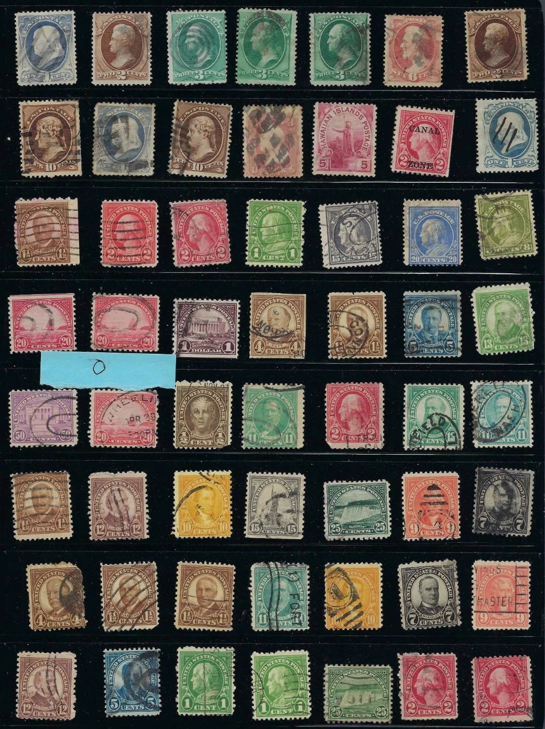 Mix of Older USA Stamps - Unidentified - Some Flaws - Some Better