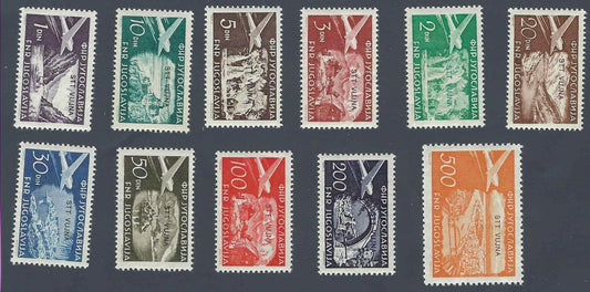 1954 Yugoslavia-Trieste Zone B - Scott C22-C32 - MNH, Undisturbed Gum Full Set!