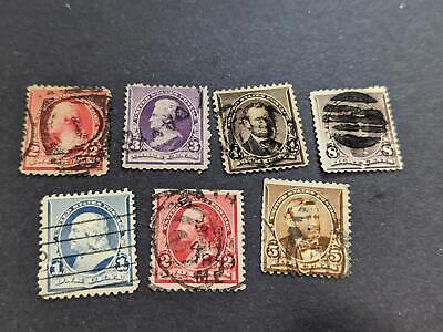 VEGAS - 1890-93 Short Set - Sc# 219-223, 224 - Used - Flaws, See Images