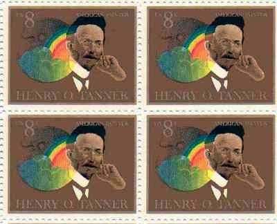 1973 Henry O. Tanner Block of 4 8c Postage Stamps - Scott 1486 - MNH,OG