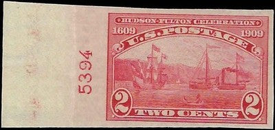 c1909 - USA - Sc# 373 - MNH Undisturbed Gum - Nice Centering with Plate Number