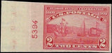 c1909 - USA - Sc# 373 - MNH Undisturbed Gum - Nice Centering with Plate Number