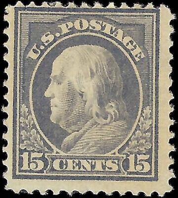 VEGAS - 1912-14 Franklin 15c - Scott 418 MH, OG - Perf 12