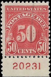 VEGAS - 1930 Postage Due 50c - Scott J76 - Used With Plate Number - P11 - FN1065