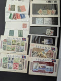 Misc Nordic Stamps (Much Iceland!) in Glassines Unopened From Estate! -67 Photos