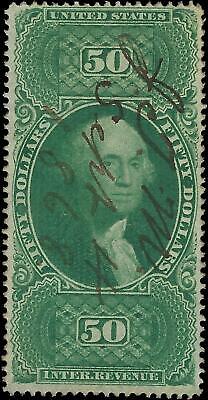 VEGAS - 1862-71 Revenue - Scott R101c - Rare $50 Internal Revenue - Very Solid