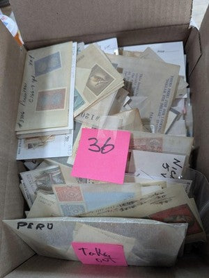 Quantity of Latin America Stamps in Bags Unchecked From Estate! - 158 Photos