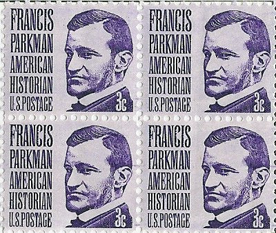 1967 Francis Parkman Block of 4 3c Postage Stamps, Scott1281, MNH, OG