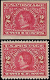 c1909 - Scott #370, 371 2c - Perf & Imperf - Perf is MNH, Imperf = MH - Nice!