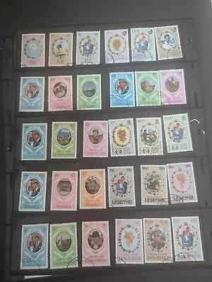 1981 Royal Wedding British Colonies Stamp Collection in Stock Pages - 4 Photos