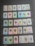 1981 Royal Wedding British Colonies Stamp Collection in Stock Pages - 4 Photos