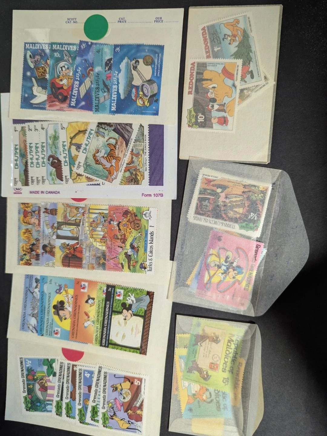 Huge Quantity of Disney Stamps! - Many Sets - Many Different -Sheets - 85 Photos