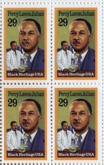 1993 Percy Julian Black Heritage Block of 4 29c Postage Stamps, Sc#2746, MNH, OG