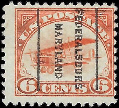 VEGAS - 1918 Air Post Air Mail 6c - Scott C1 - Federalsburg, MD Precancel