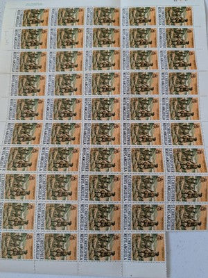 Box of OLD & Many Better Misc Int. Stamps - Many Sheets & Multiples -121 Photos