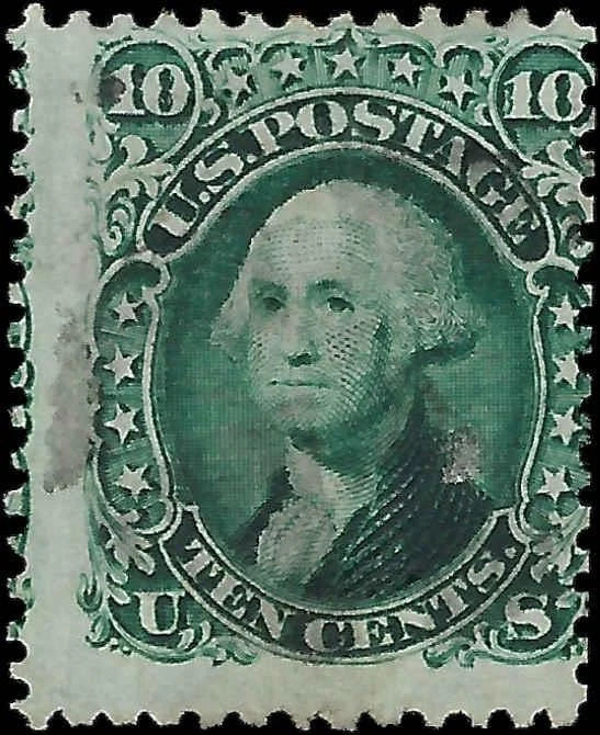 1861 USA - Scott 68 - Used - Light Cancel - Very Solid without Significant Flaws