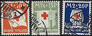 VEGAS - 1930 Finland - Semi-Postal Set - Scott B2, B3, B4