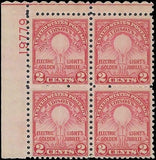 c1929 - 655 Edison's Electric Light Issue Plate Block of 4, MNH, OG - Fresh!