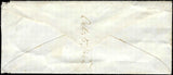 c1866 Cover 3c Washington with Fancy Cancel - Embossed "Wesleyan" Return Addr.
