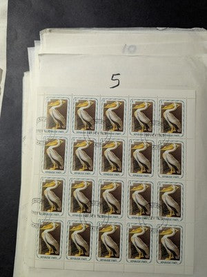 Haiti Audubon Birds Collection of About 66 Sheets - 9 Photos
