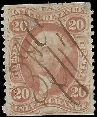 VEGAS - 1862-71 Revenue 20c - Scott R42B - Part Perf