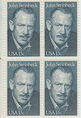 1979 John E Steinbeck Block of 4 15c Postage Stamps, Scott 1773, MNH, OG