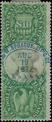 VEGAS - 1871 Revenue - Scott R149 - Solid - Light Cut - Sprague MFG. Cancel