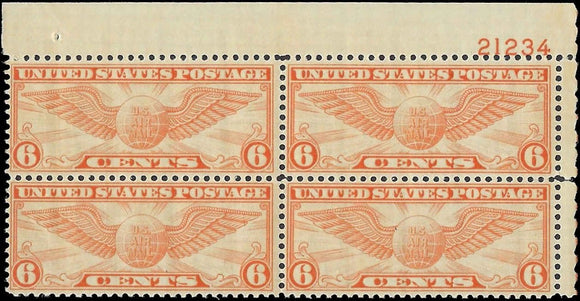 c1934 Scott C19 Airmail Plate Block - MNH, OG
