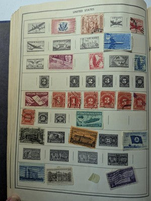 1956 Harris Ambassador Album & Stamps in Unusually Nice Condition - 129 Photos!