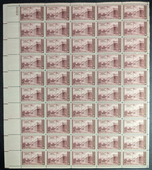 1946 USA Watts-Keary 3c Sheet -Scott 944 -MNH, Undisturbed OG - Minor Flaw -READ