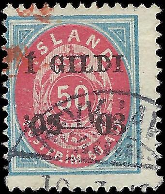 VEGAS - 1902-03 Iceland 4a - Sc# 59 - Used - Solid