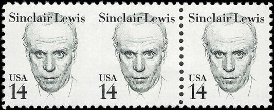 1980 USA Sinclair Lewis Imperf between Pair- Scott 1856c - MNH