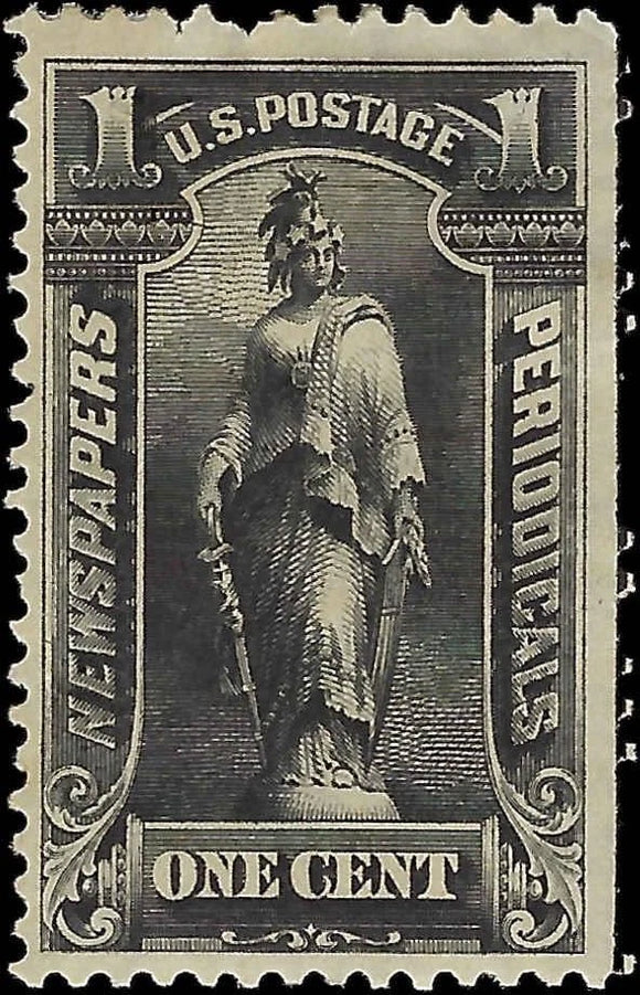 c1895 - Scott PR114 Newspaper Periodical Stamp 1c - MH, OG